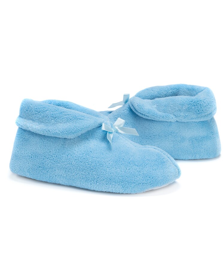 MUK LUKS Soft Ones Terry Cuff Bootie w/ Bow Slippers image number 5