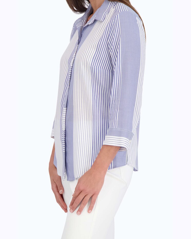 Luna No Iron Variegated Stripe Shirt image number 3