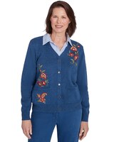 Alfred Dunner® Harvest Moon Paisley Floral Two in One Top thumbnail number 1