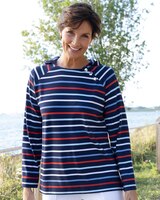 Everyday Knit Striped Hoodie thumbnail number 1