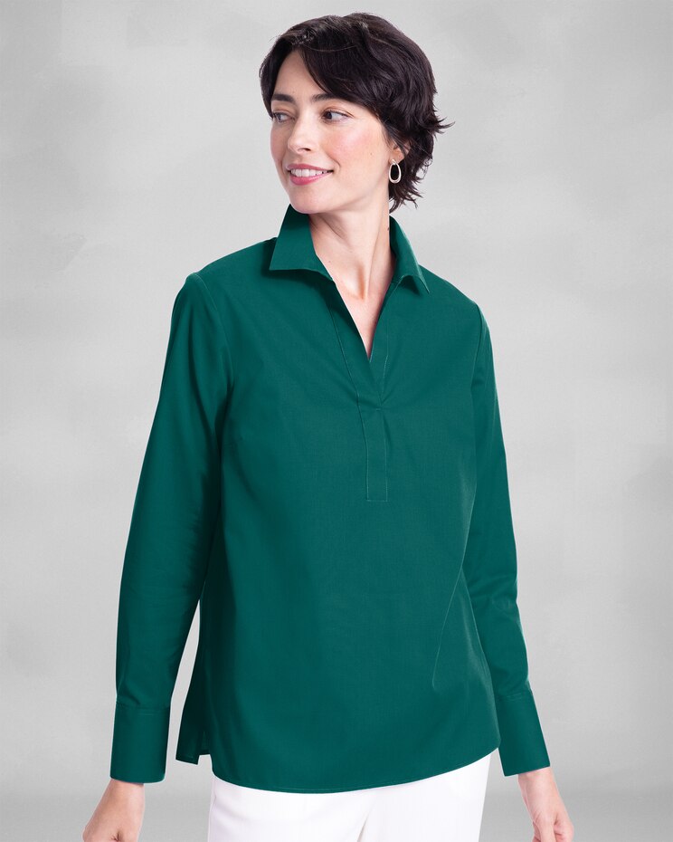 Foxcroft Y-Neck Tunic image number 1