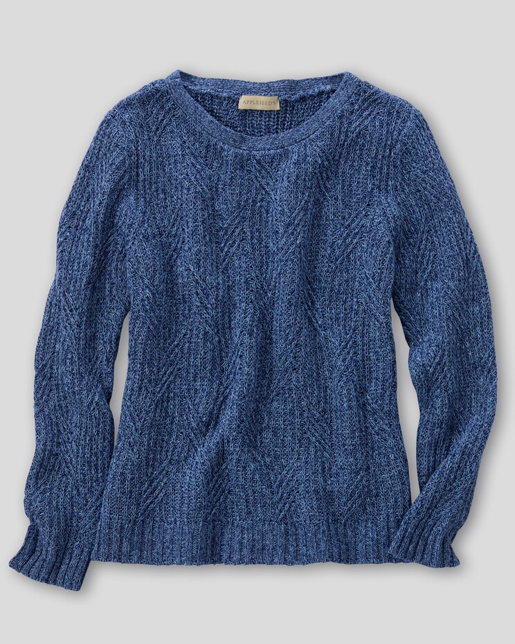 Linen/Cotton Textured Pullover image number 2