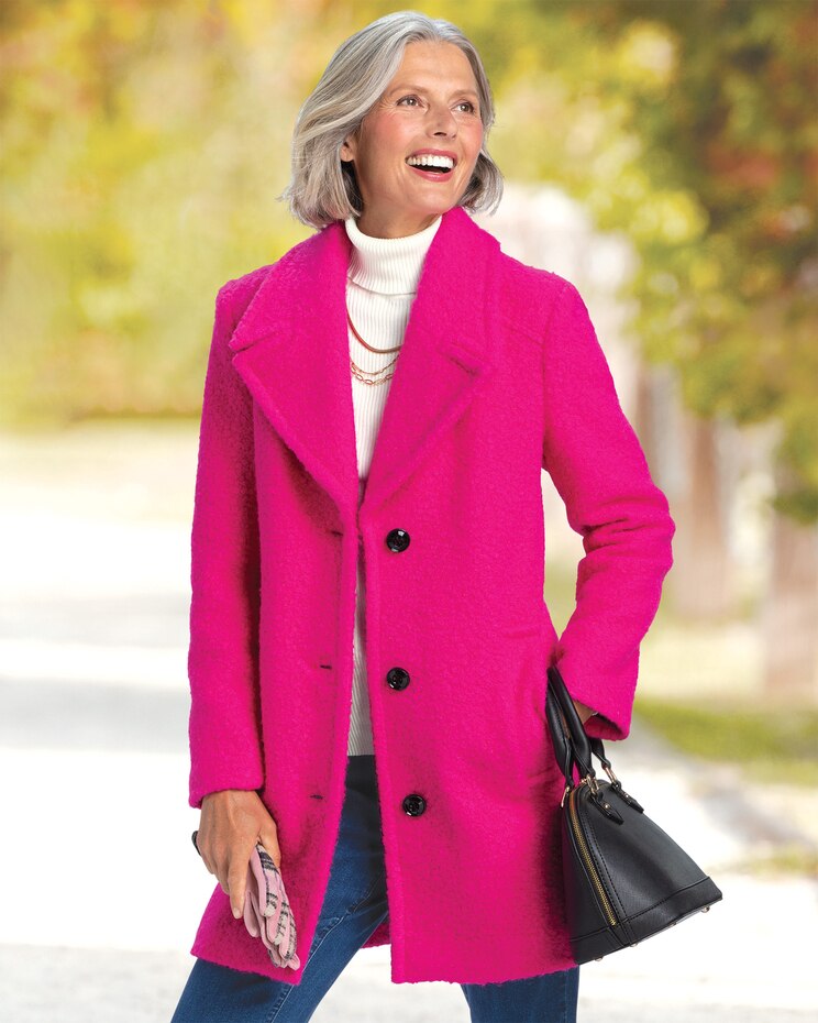 Anne Klein Bouclé Coat image number 1