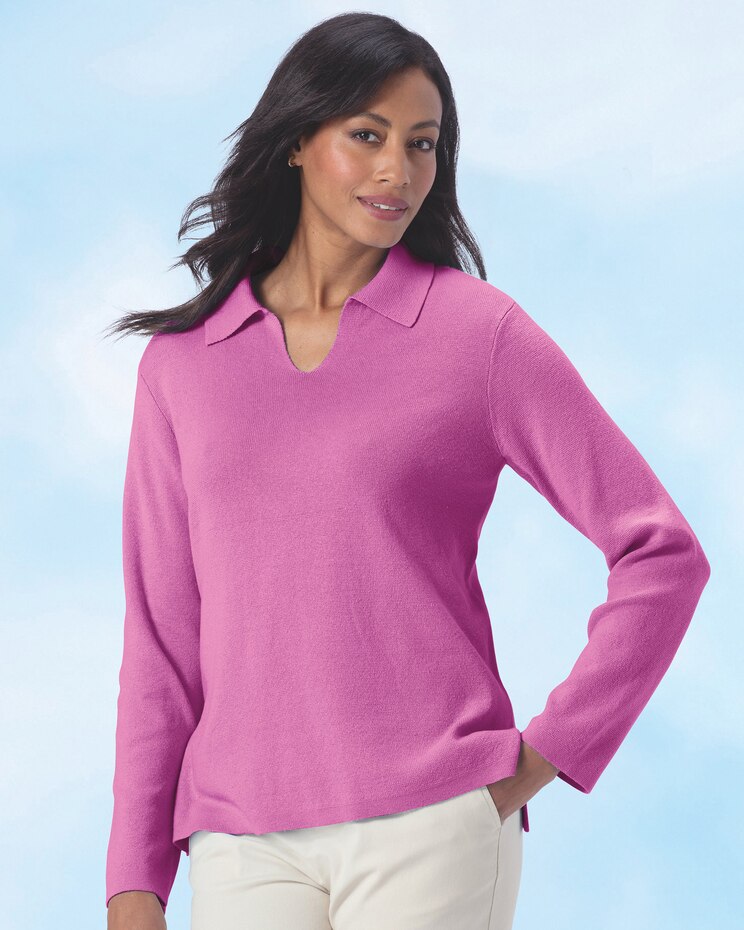 Polo Collar Sweater image number 1