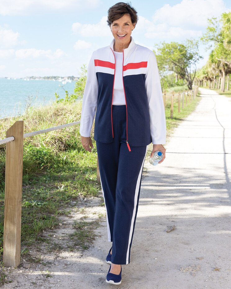 Colorblock Knit Active Set image number 1