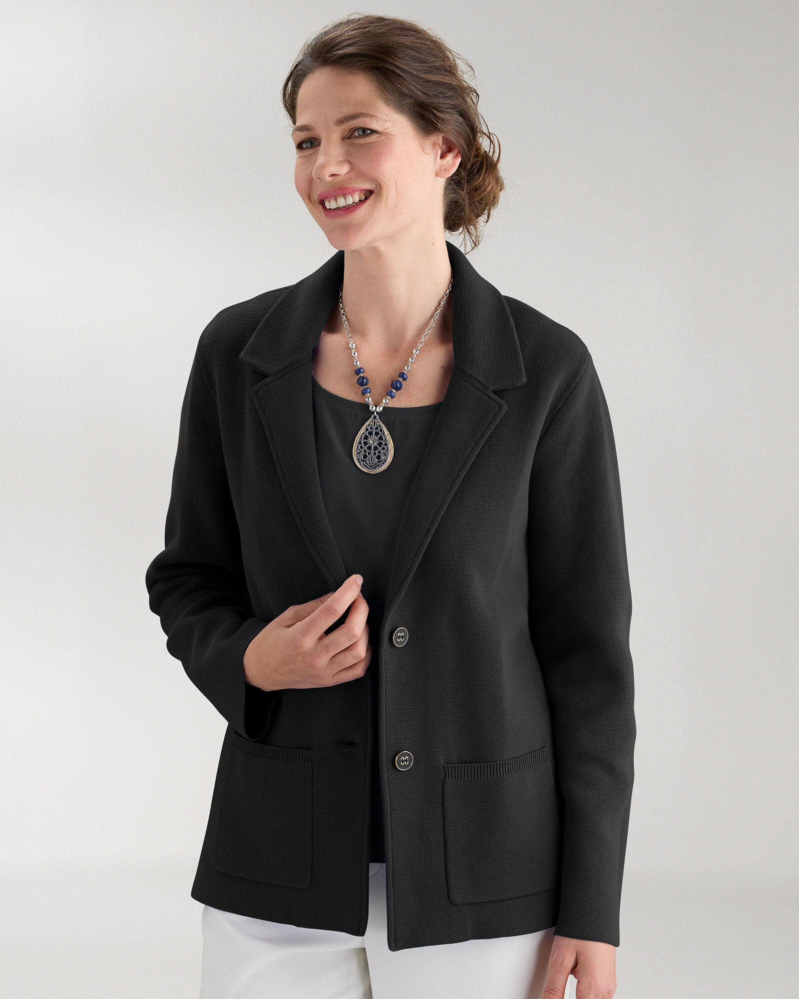 Bayside Cotton Sweater Blazer Appleseed s