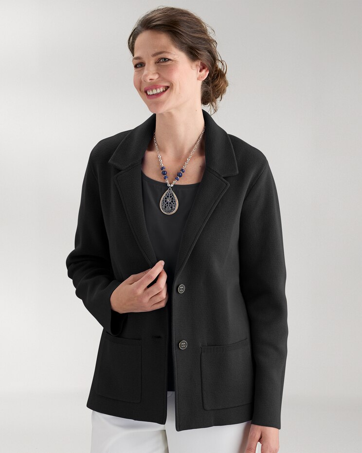 Bayside Cotton Sweater Blazer image number 1