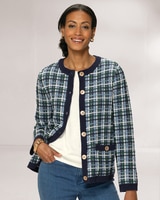 Tweed Cardigan Sweater thumbnail number 1