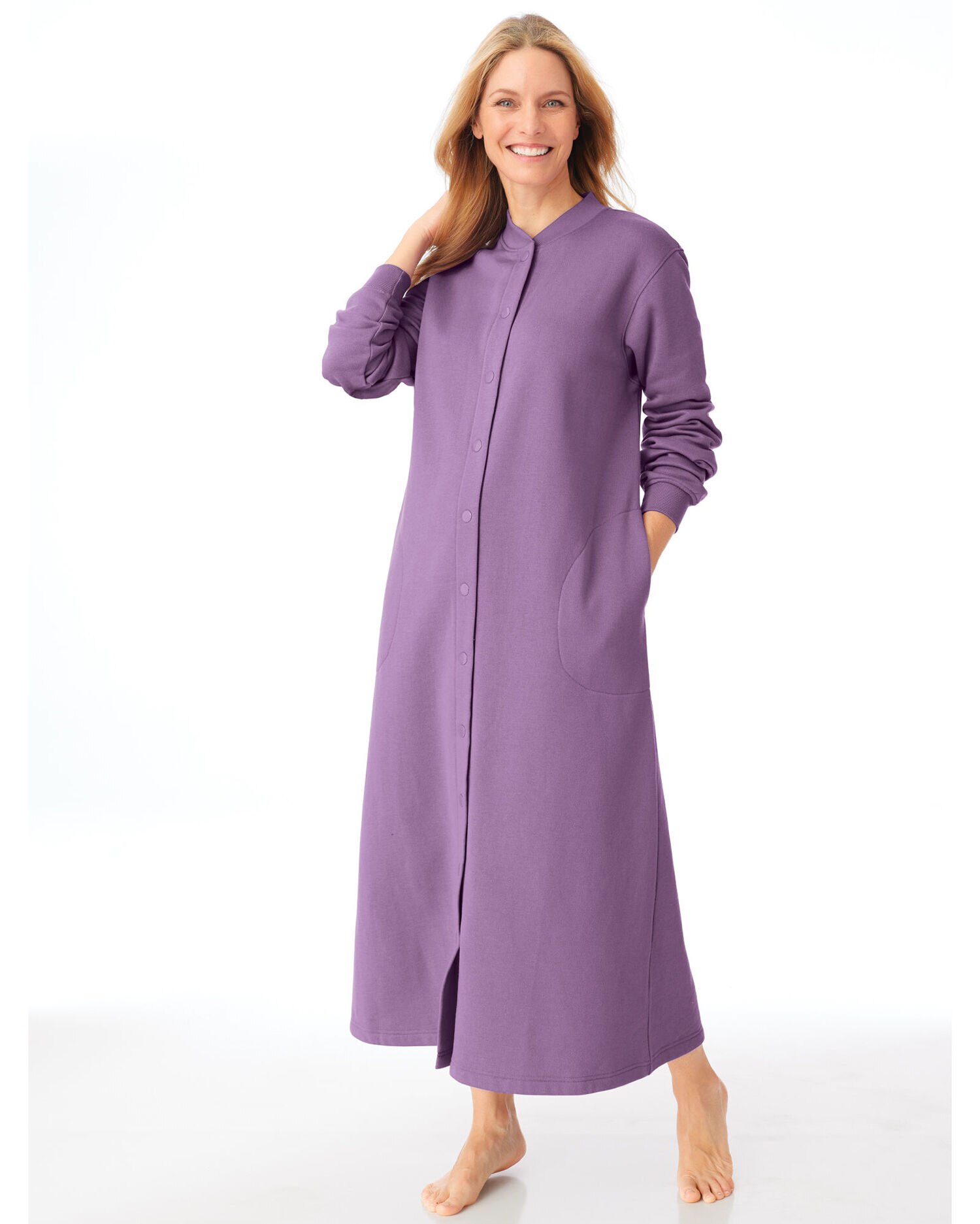Women's snap new arrivals front bathrobes