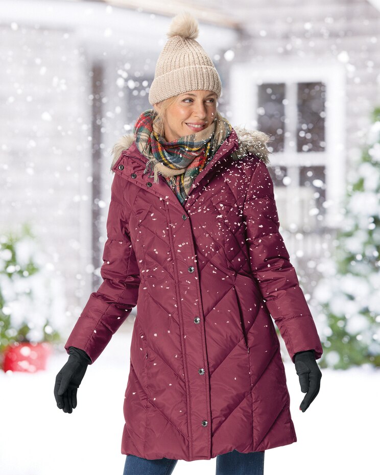 London Fog Long Down Coat image number 1