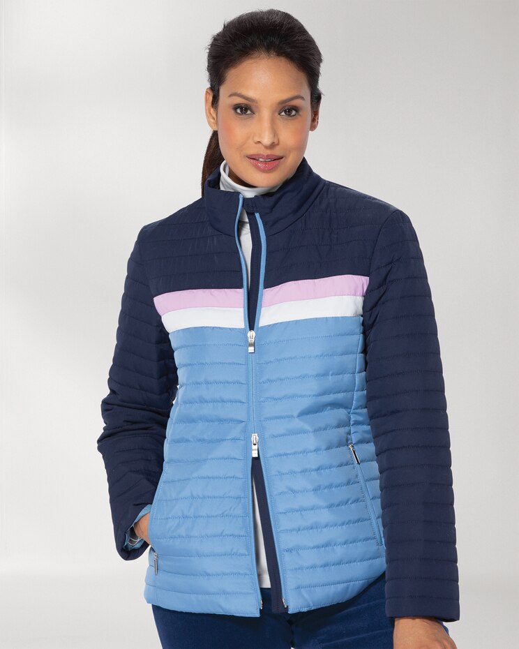 Berkshire Color-Block Quilted Jacket image number 1