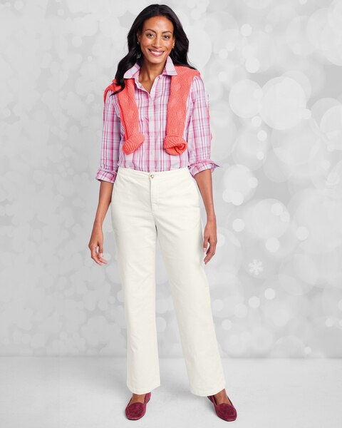 Stretch Pincord Relaxed Straight Leg