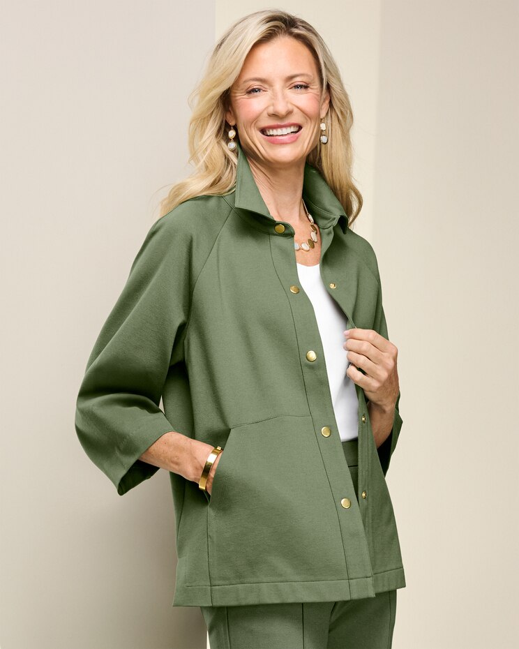 Slimtacular® Ponte Swing Jacket image number 1