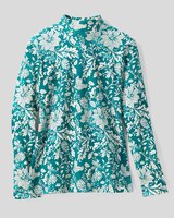 Essential Cotton Poinsettia-Print Mockneck thumbnail number 3