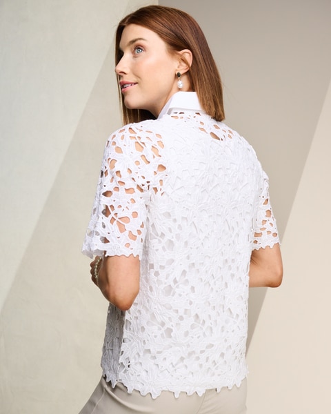 Lisbon Lace Button Front Shirt
