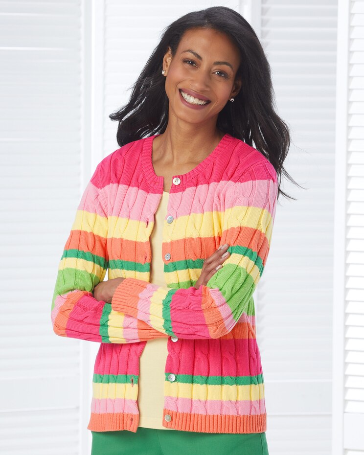 Cabana Stripe Cardigan image number 1