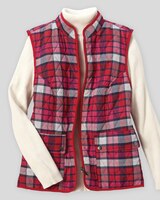Berkshire Tartan Quilted Vest thumbnail number 1