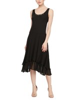 S.L. Fashions Sequin Beaded Shoulder Jacket Dress thumbnail number 2