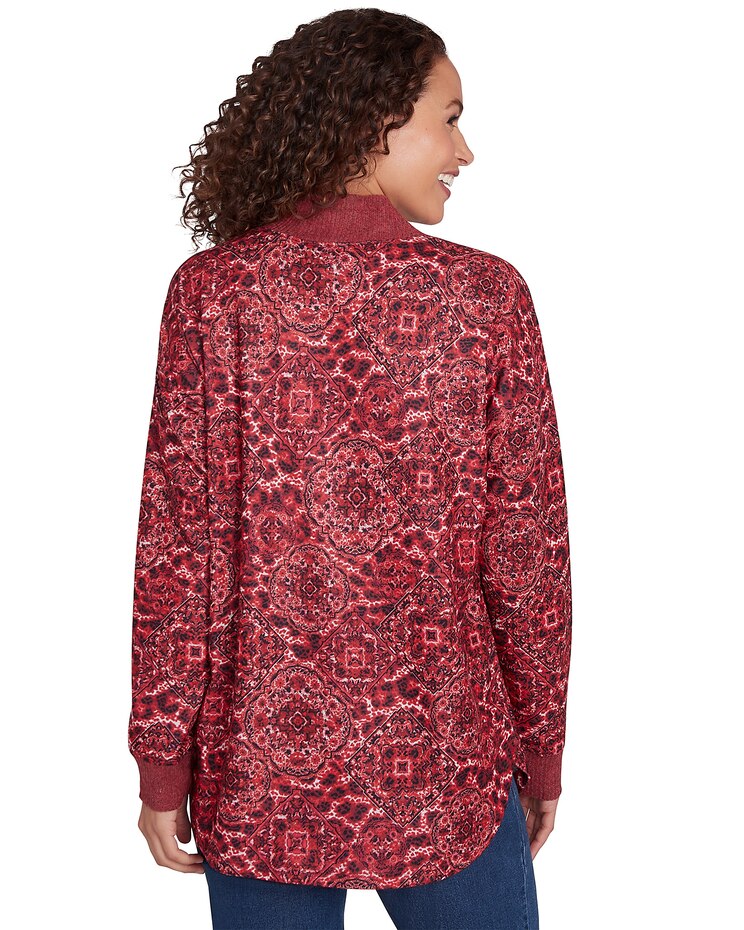 Ruby Rd® Cozy Season Knit Leopard Top image number 3