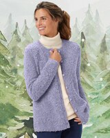 Luxe Bouclè Button-Front Cardigan thumbnail number 1