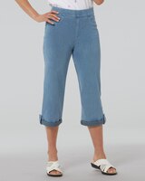 Classic Knit Denim Capri thumbnail number 1