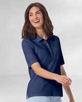 Essential Cotton Elbow-Sleeve Polo thumbnail number 1