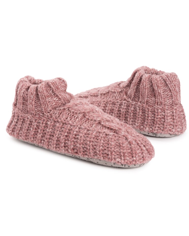 MUK LUKS® Women's Sweater Cuff Bootie Socks image number 6
