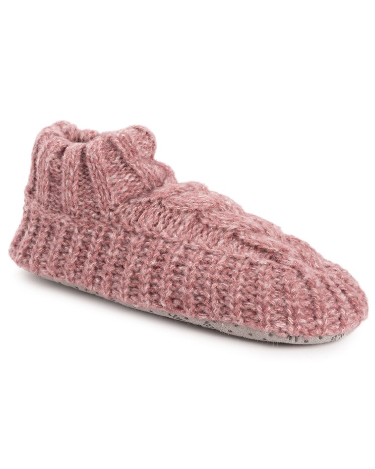 MUK LUKS® Women's Sweater Cuff Bootie Socks image number 1
