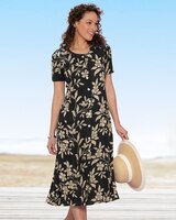 Batik Vines Button-Front Dress thumbnail number 1