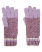 MUK LUKS® Womens Ribbed Colorblock Gloves thumbnail number 2
