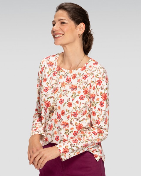Prima™ Cotton Jacobean Floral Tee