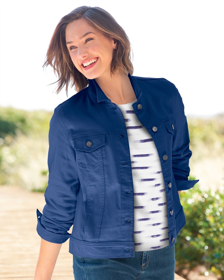 DreamFlex Colored Jean Jacket image number 1
