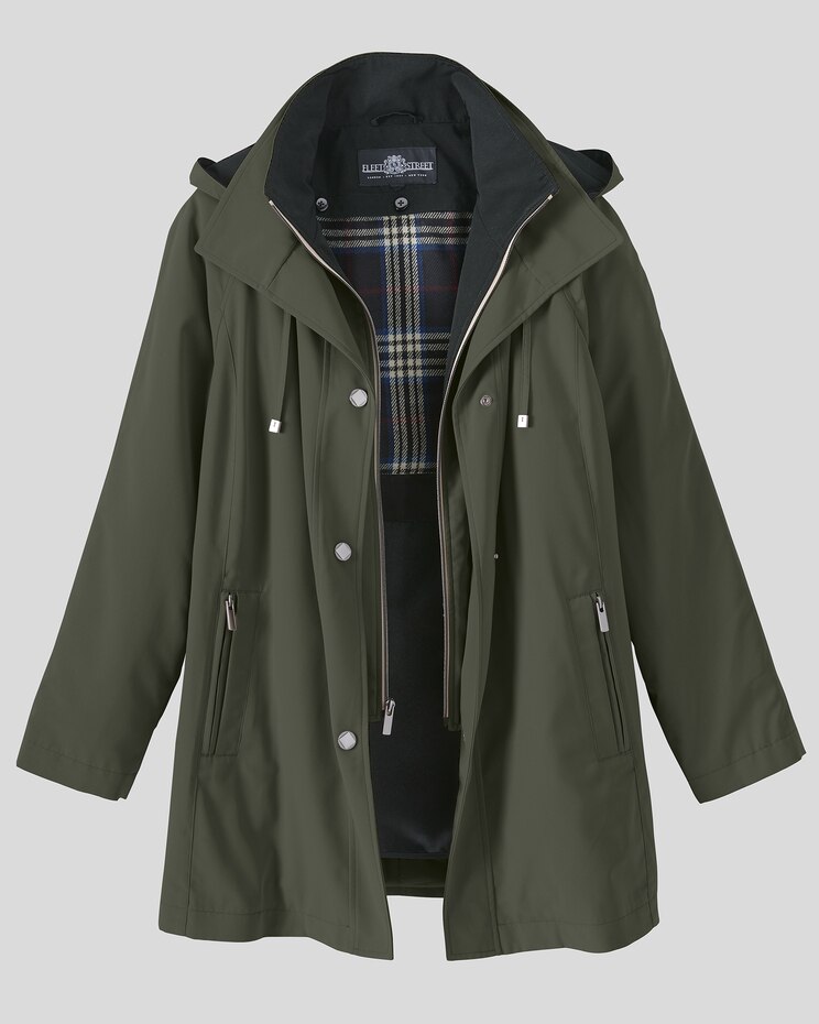 Fleet Street® Short Three-Season Raincoat image number 5