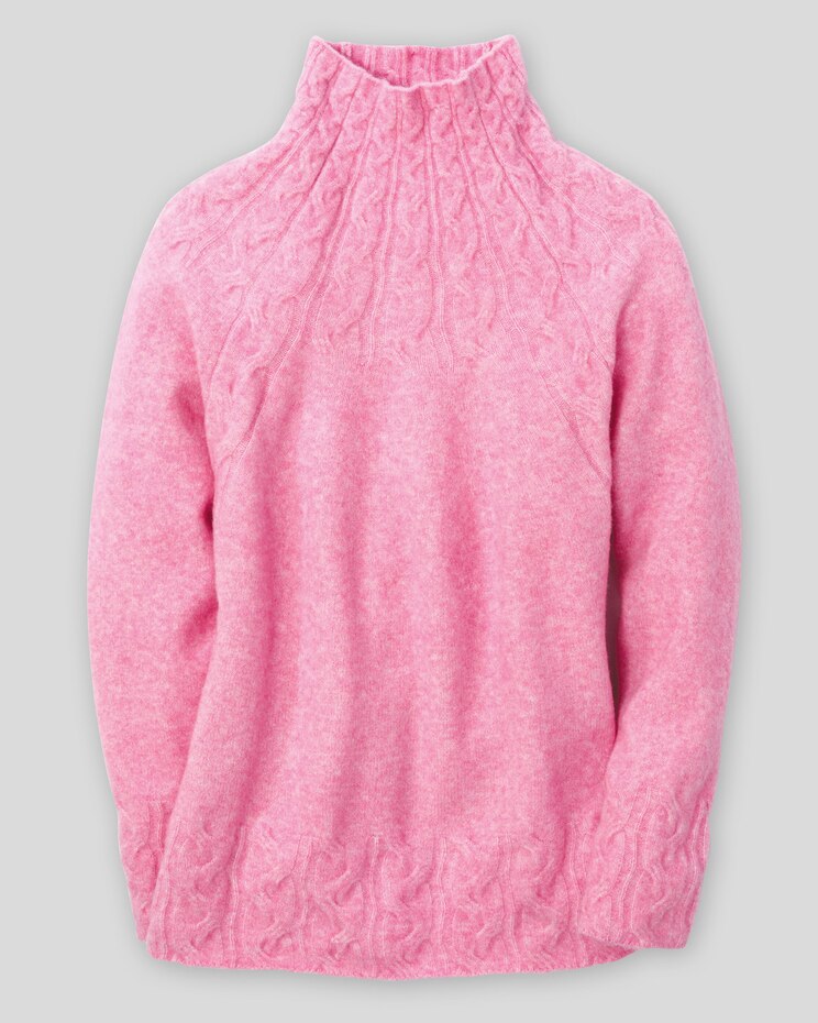 Cozy Cables Mockneck Sweater image number 1