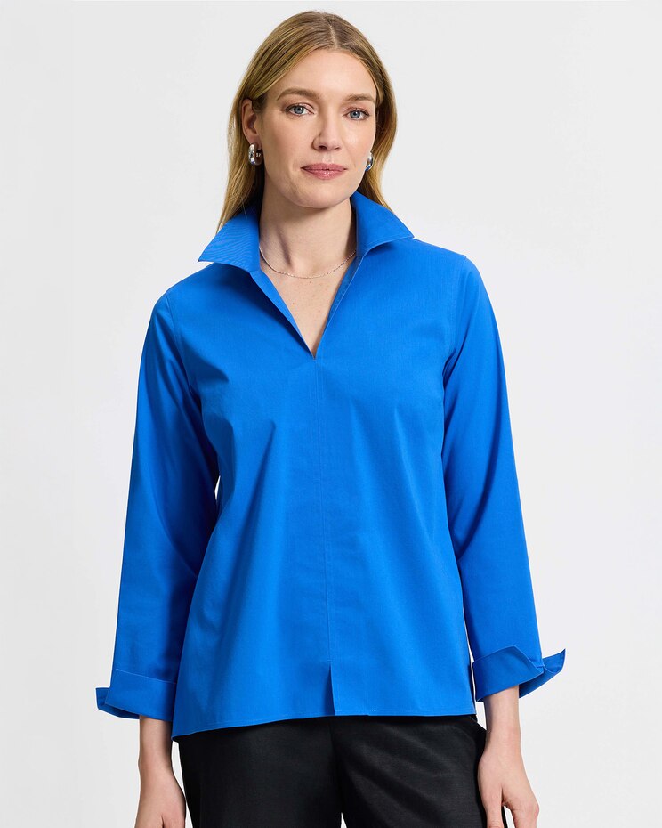 Foxcroft Agnes Essential Stretch Non-Iron Shirt image number 1
