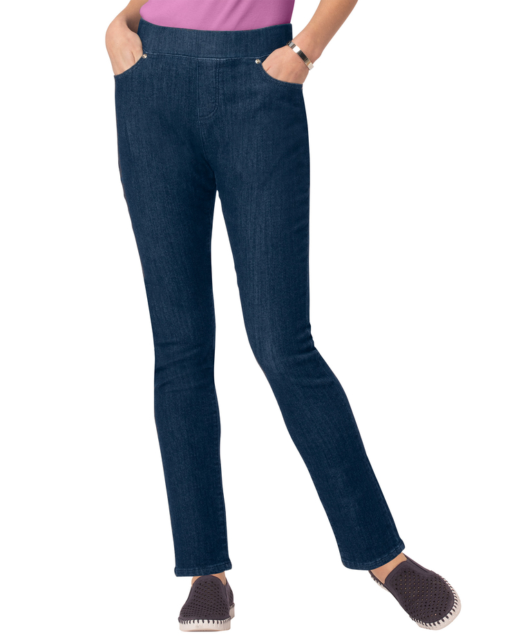 Liberty Knit Denim Slim Pull-On Jeans image number 1