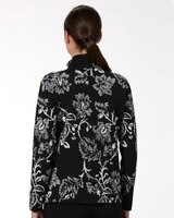 Floral Jacquard Mockneck Sweater thumbnail number 2