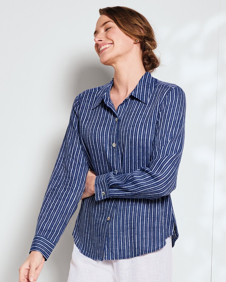 Linen-Blend Shirt image number 1
