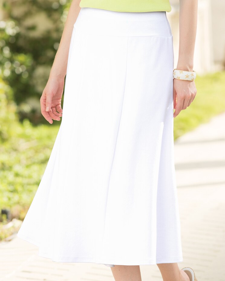 Everyday Knit Solid Long Skirt image number 1