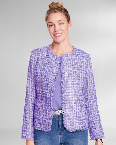 Fringed Tweed Jacket