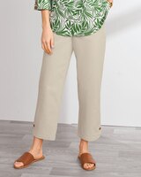Captiva Button-Hem Cropped Pants  thumbnail number 1