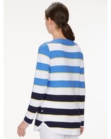 Striped Curved-Hem Sweater thumbnail number 2