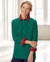 Cotton Wavy Cable Sweater thumbnail number 1