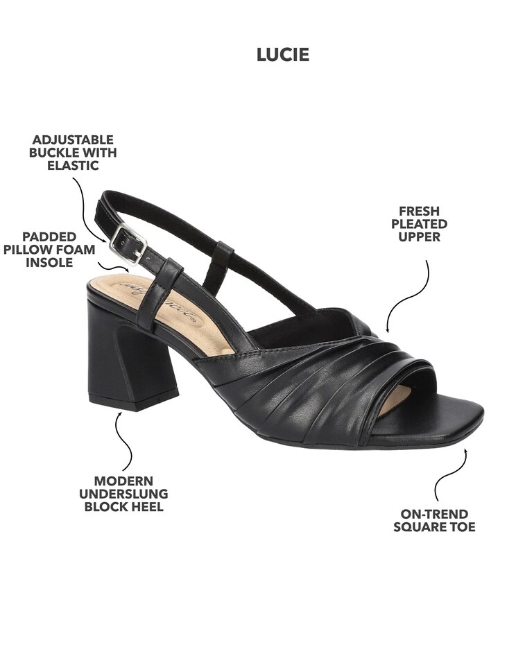Easy Street® Lucie Square Toe Sandals image number 8