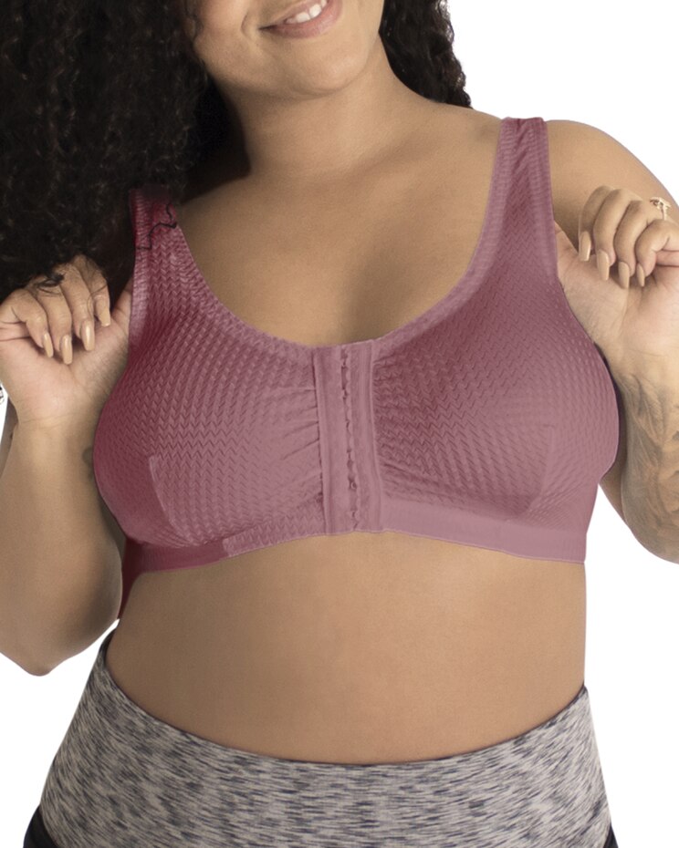 Leading Lady The Marlene Zig-Zag Weave Front-Closure Bra image number 1
