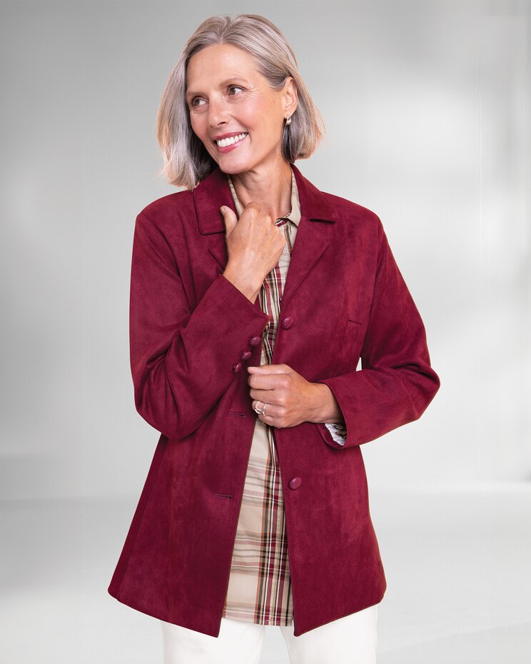 Microsuede Long Jacket image number 1