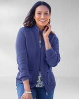 Bayside Cotton Zip-Front Cardigan thumbnail number 1