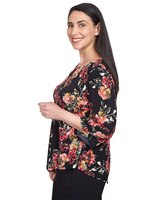 Alfred Dunner® Tossed Floral Pointed Hem Top thumbnail number 4