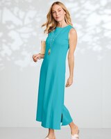 Boardwalk Knit Solid Sleeveless Dress  thumbnail number 3