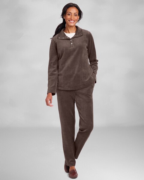 Velour Henley Set